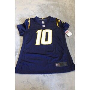 NWT Women's L Nike On-Field NFL LA Chargers Justin Herbert #10 Jersey Blue